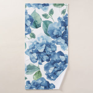 Hydrangea Blues Fleurs à motif de fleurs aquarel
