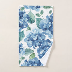 Hydrangea Blues Fleurs à motif de fleurs aquarel