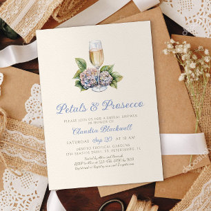 Hydrangea Brunch Bubbly Invitation de la douche nu