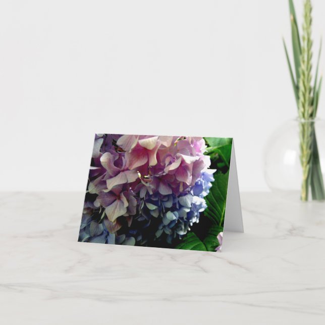 Hydrangea Carte pour notes hybride (Devant)