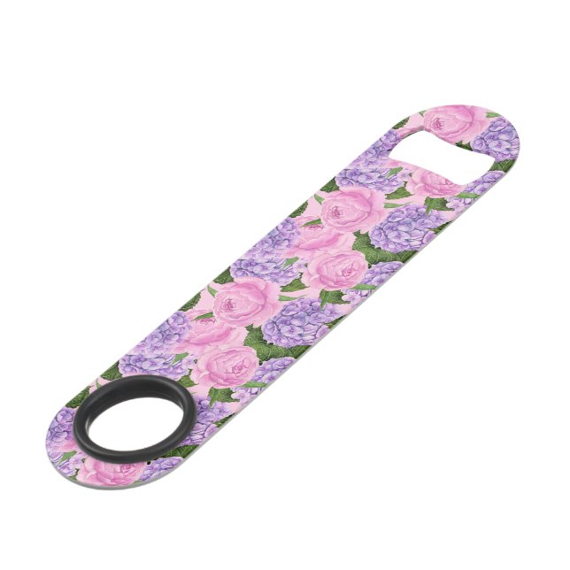 Hydrangea et motif de pivoine (Devant angulaire)