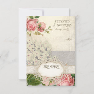 Hydrangea et Roses en dentelle vintage moderne tei
