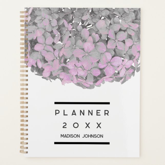 Hydrangea Floral Rose Pâle Personnalisé (Devant)
