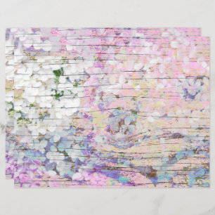 Hydrangea Floral rose Pays Bois Vintage