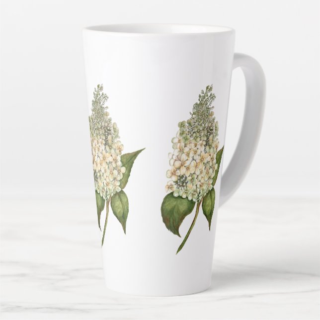 Hydrangea Latte Mug (Angle droit)