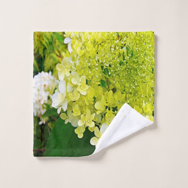 Hydrangea Limelight Vert Chartreuse Élégant (Gant de toilette)