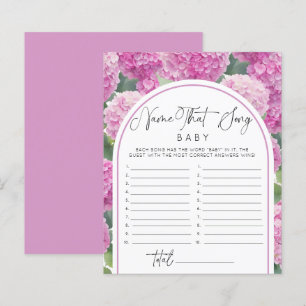 Hydrangea Nom du Baby shower Jeux de Chanson
