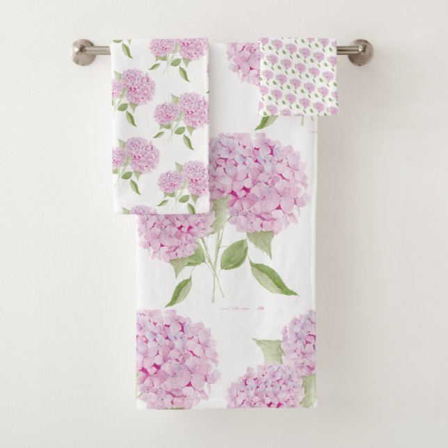 Hydrangea Rose Aquarelle (En situation)