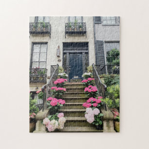 Hydrangeas on Gordon Street Savannah Puzzle