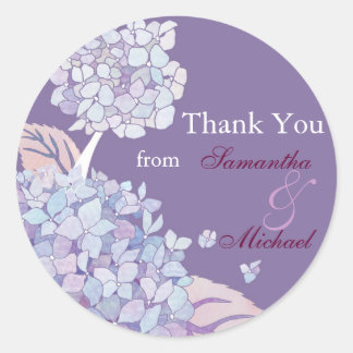 Hydrangeas : Stickers Merci Mariage