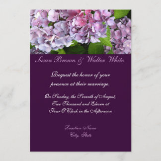 Hydrangée Faire-part de mariage