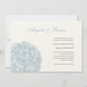Hydrangée Faire-part de mariage