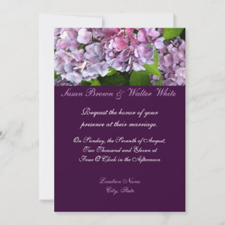 Hydrangée Faire-part de mariage