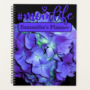 Hydrangée violette et turquoise, #momlife