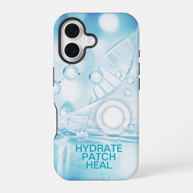 Hydrate Patch Heal iPhone 16 Coque (Verso)