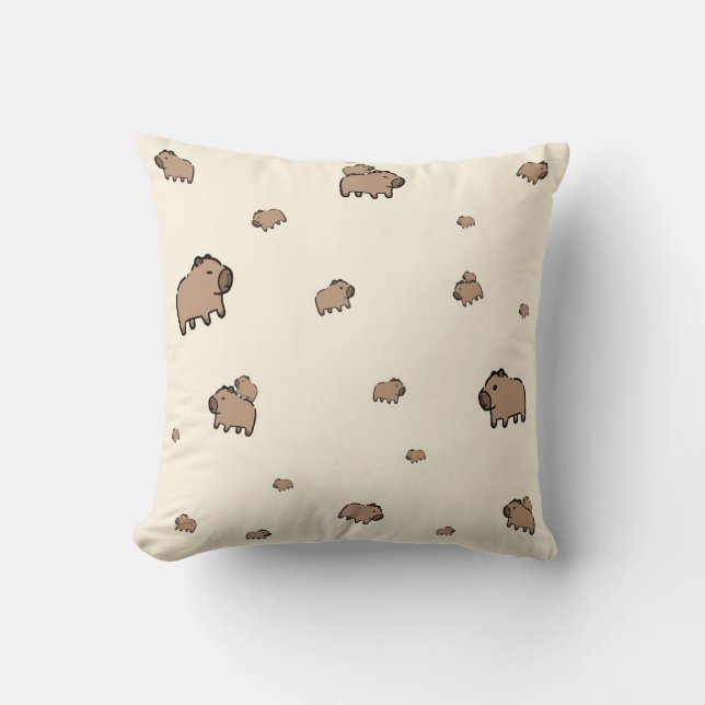 Hydrochoerus hydrochaeris Coussin Cushion (Recto)