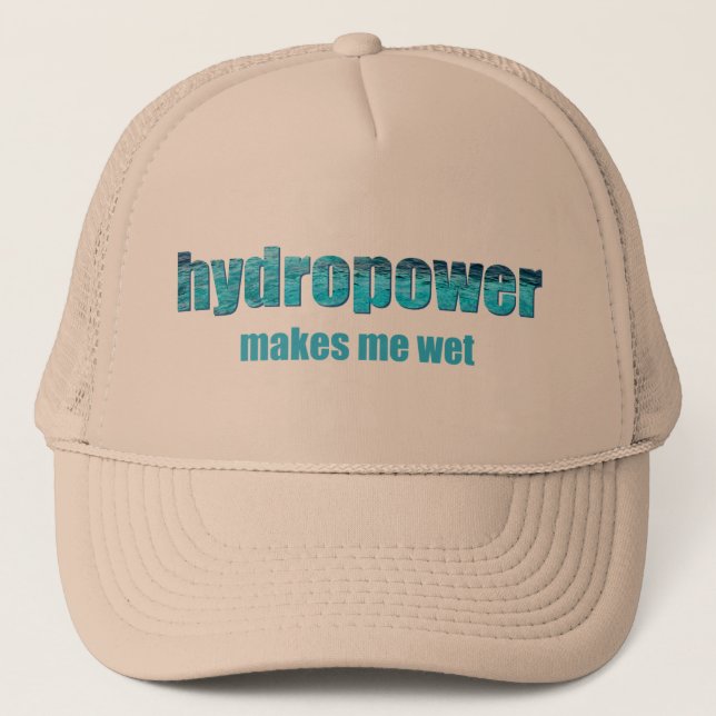 Hydroélectricité humide ! Casquette de camionneur (Devant)