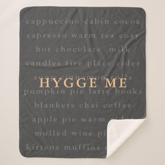 Hygge-moi couverture sherpa confortable pour les h (Devant)