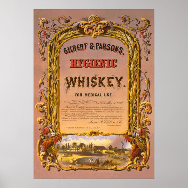 Hygienic Whiskey: 1860 - Poster (Devant)