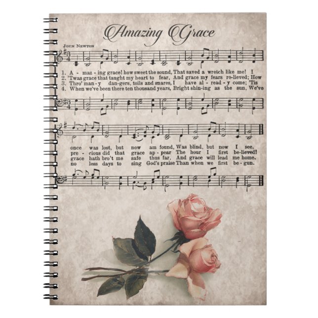 Hymne extraordinaire de grâce, carnet rose de cru (Devant)