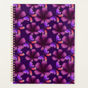 Hyper-Bloom Papillon Violet : Floral foncé