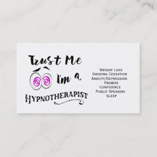 Hypnotherapist de carte de visite de hypnothérapie