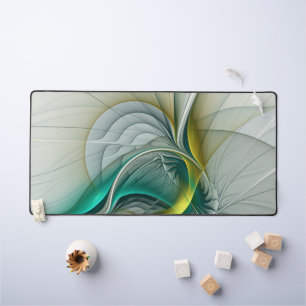 Hypnotique Abstrait Golden Turquoise Turquoise Fra