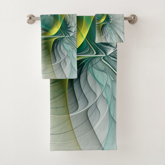 Hypnotique Abstrait Golden Turquoise Turquoise Fra (En situation)