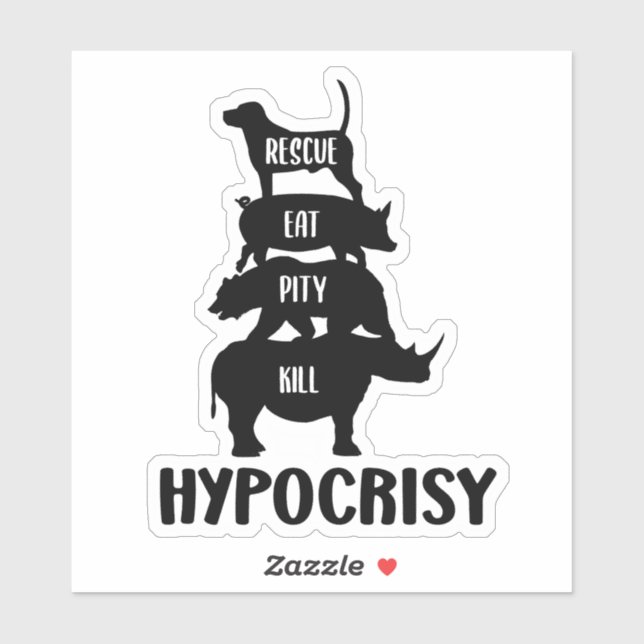 Hypocrisy, Activism Sticker (Feuille)