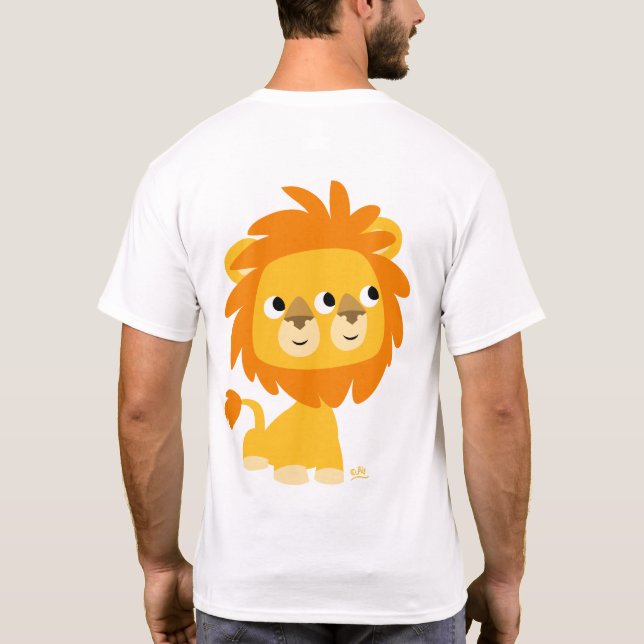 Hypocrite, le T-shirt de lion de bande dessinée le (Dos)
