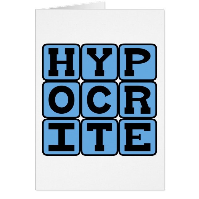 Hypocrite, menteur (Devant)