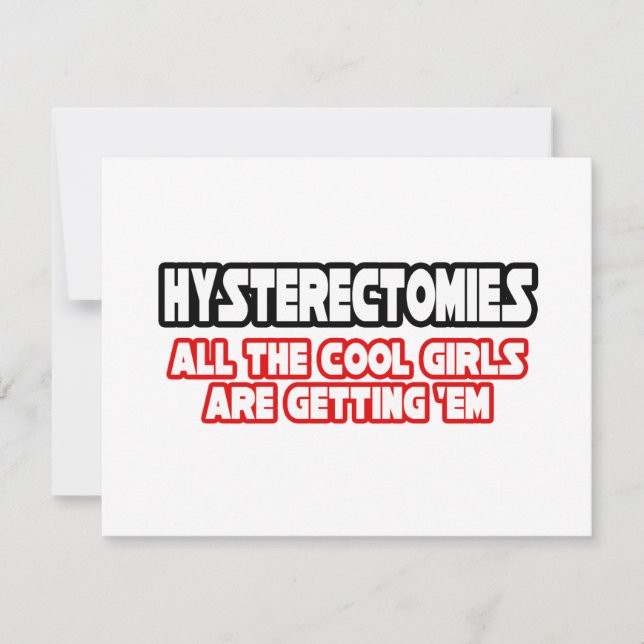 Hystérectomies...Filles Cool (Devant)