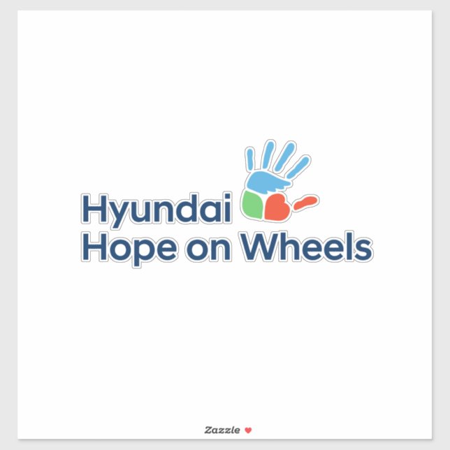Hyundai Hope on Wheels Extra Large Sticker  (Feuille)