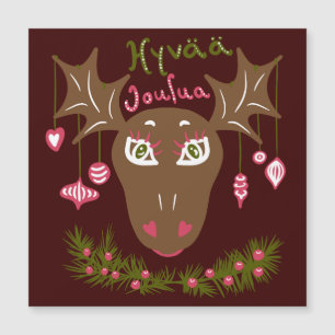 Hyvää Joulua Oie de Noël mignonne avec ornements