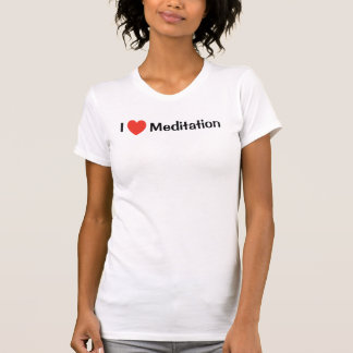 I <3 : J'aime le T-shirt de la méditation