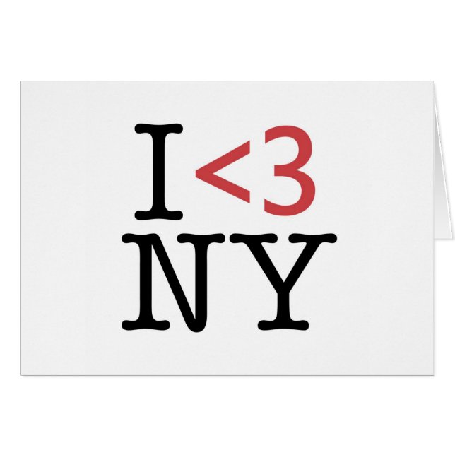 I <3 NY (Devant horizontal)