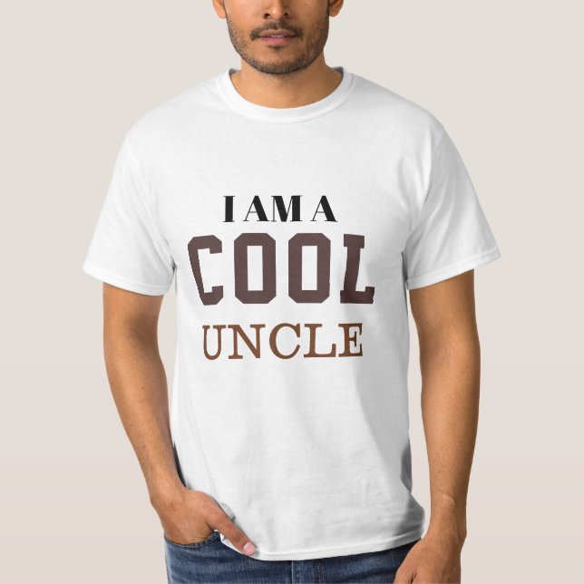 I am a cool uncle t-shirt  (Devant)