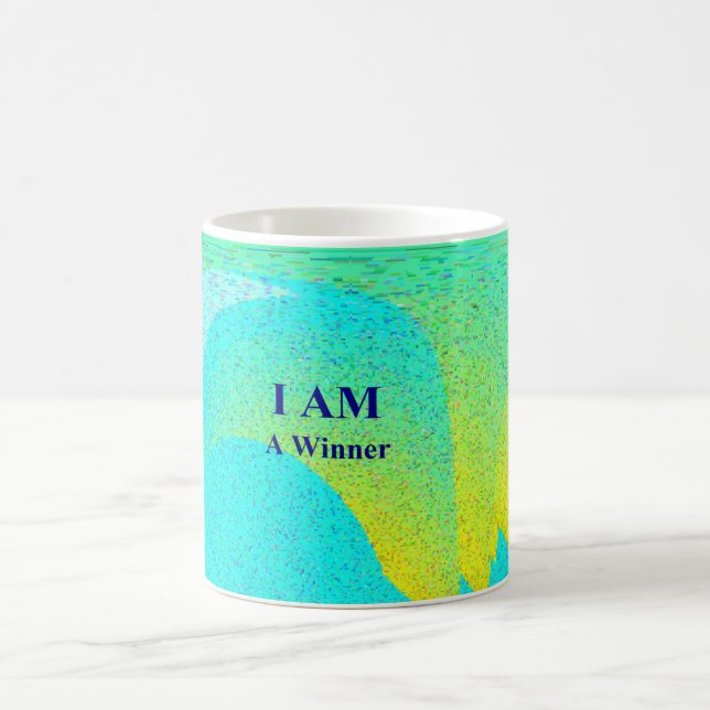 "I AM A GAGNER" Blanc 11 oz Mug Blanc classique (Centre)