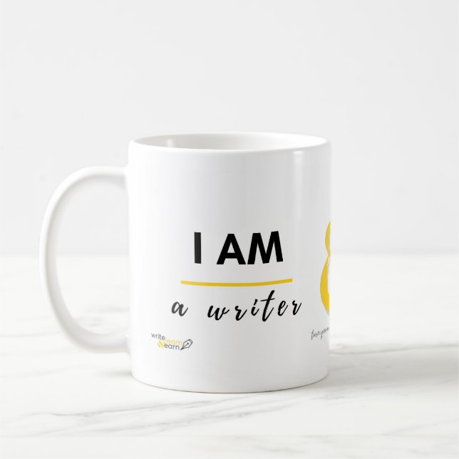I am a Writer and I Own My Time Coffee Mug (Gauche)