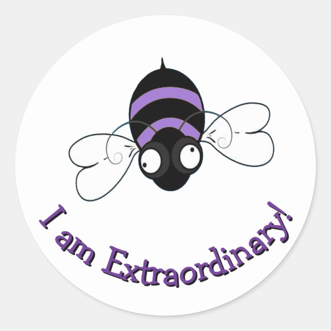 I Am Extraordinary Round Sticker (Devant)
