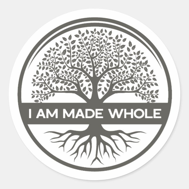 I Am Made Whole - logo autocollant (Devant)