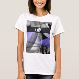 I AM T-shirt Trend Abstrait Lavender Violet