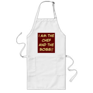 " I am The Chef and The Boss" Tabliers de Cuisines