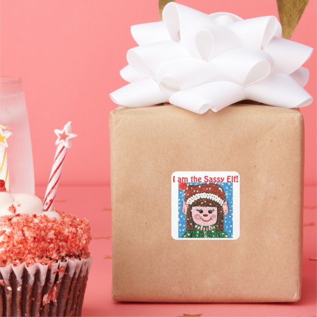 I am the Sassy Elf Sticker (Fête)