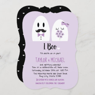 I Boo Halloween Mariages Invitations
