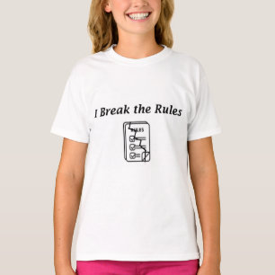 "I Break the Rules" T-Shirt amusant pour enfants -