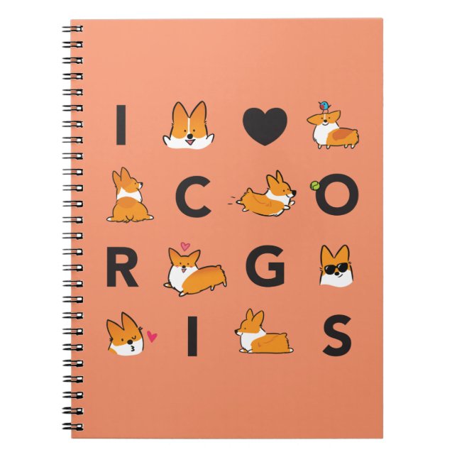 I carnet | CorgiThings de Corgis de coeur (Devant)