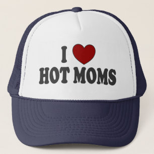 I casquette chaud de camionneur de mamans de coeur