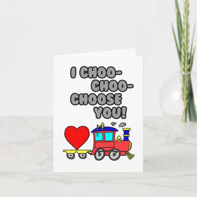 I Choo Choo vous choisissent carte de (Devant)