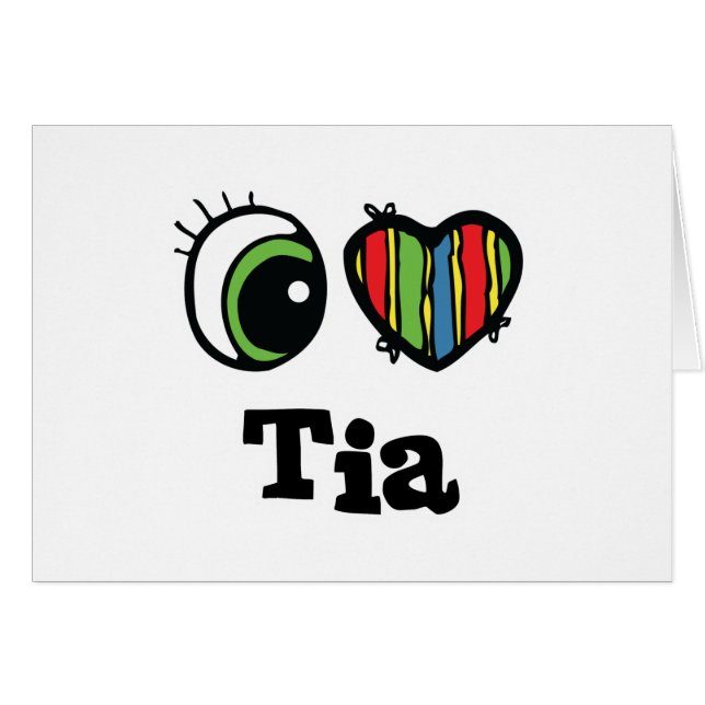 I Coeur (Amour) Tia (Devant horizontal)